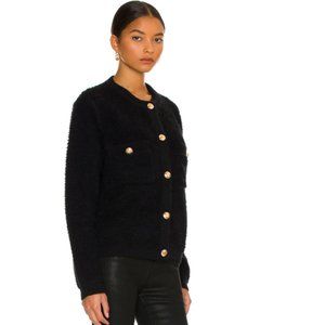 Khloe Boucle Cardigan Line & Dot